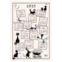 Torchon Dubout Calendrier 2025 Ecru 48 x 72