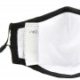 PM2.5M: Masque en Coton Lavable Avec Filtres en Carbone 2 Noire