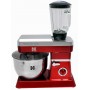 Herzberg HG-5065: 2 en 1 6.5L Stand Mixer et 1.7 Blender - 1200W Rouge