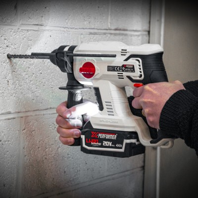 Marteau perforateur sans fil 20V avec moteur à induction avec batterie 4Ah ? X-Performer