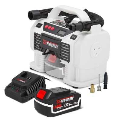 Gonfleur - dégonfleur sans fil 20V avec batterie 4Ah - X-Performer