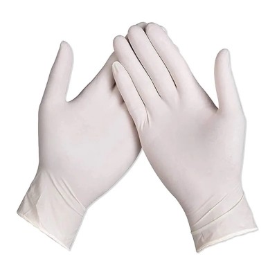 Master Gloves: Paquet de 100 Gants Poudrés Jetables en Latex - Taille L