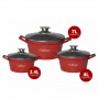 Cheffinger CF-DIAC03: Set De 6 Casseroles En Forme De Diamant - 20cm