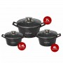 Cheffinger CF-DIAC03: Set De 6 Casseroles En Forme De Diamant - 20cm