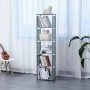 Herzberg Etagère et rack de rangement polyvalent à 5 niveaux - 42x153cm Noire