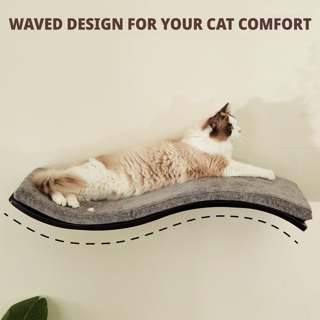 Wave Cat Shelf - Modern Cat Wall Furniture