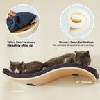 Wave Cat Shelf - Modern Cat Wall Furniture