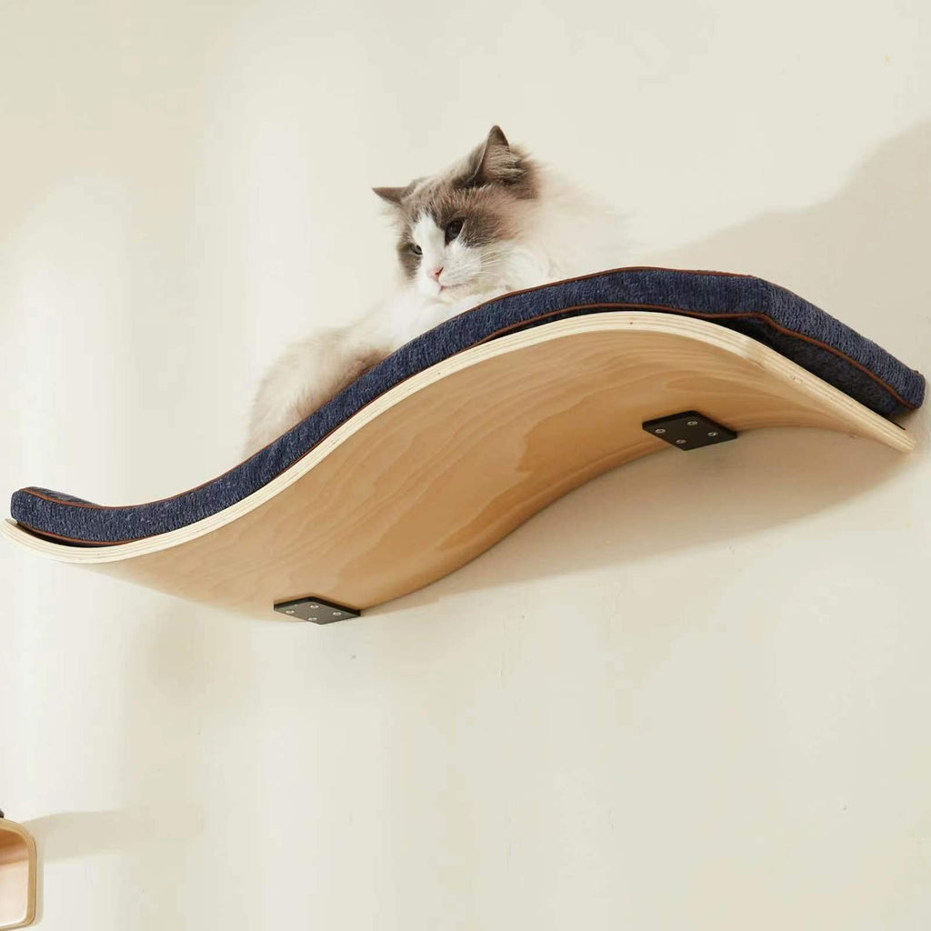 Wave Cat Shelf - Modern Cat Wall Furniture