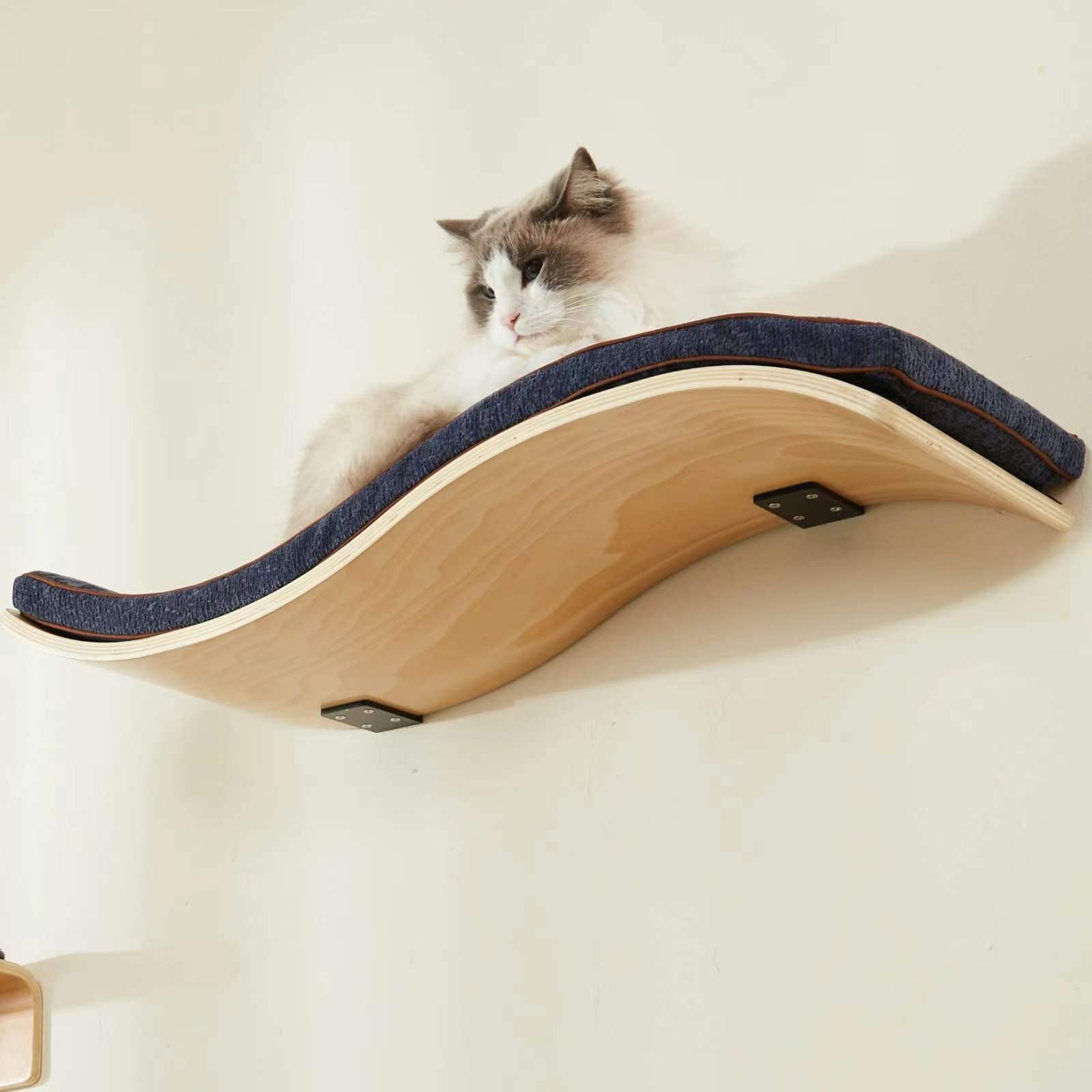 Wave Cat Shelf - Modern Cat Wall Furniture