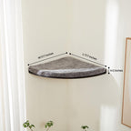 Corner Cat Shelf with Comfortable Cat Pad