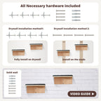 2 Set Cat Wall Steps - Wooden Cat Climbing Shelves