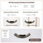 Large Curved Cat Shelf - Wall-Mounted Cat Beds